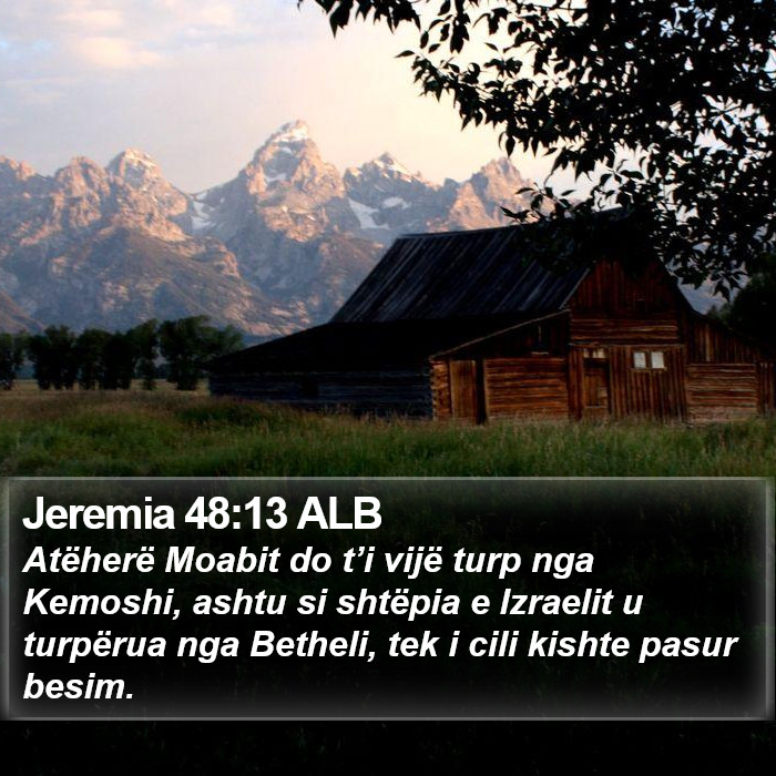 Jeremia 48:13 ALB Bible Study