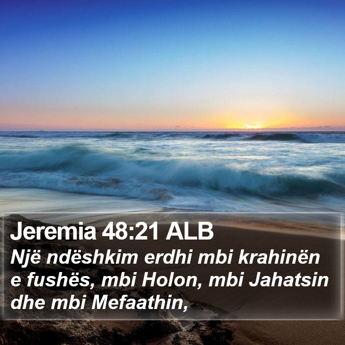 Jeremia 48:21 ALB Bible Study