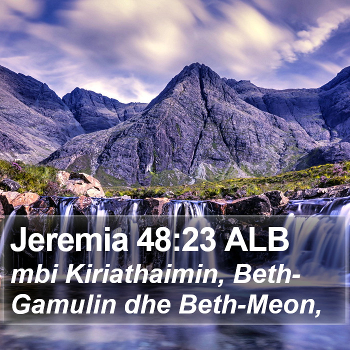 Jeremia 48:23 ALB Bible Study