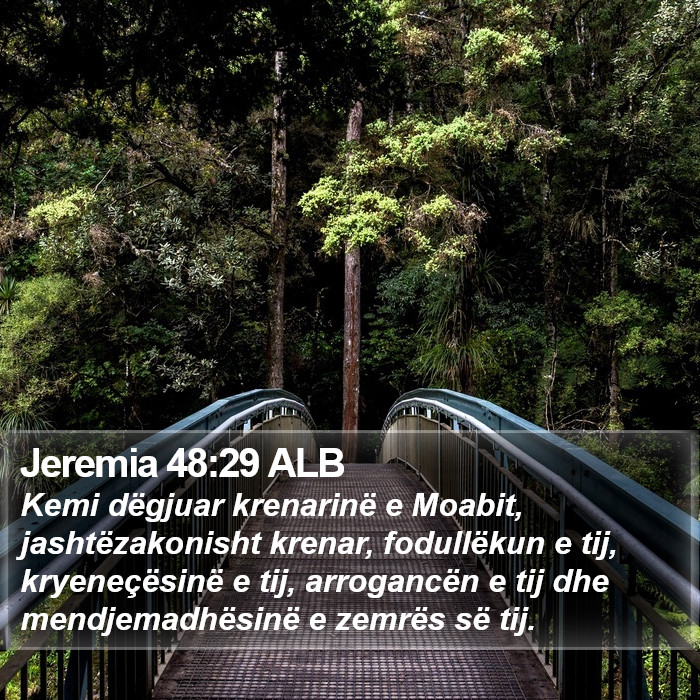 Jeremia 48:29 ALB Bible Study