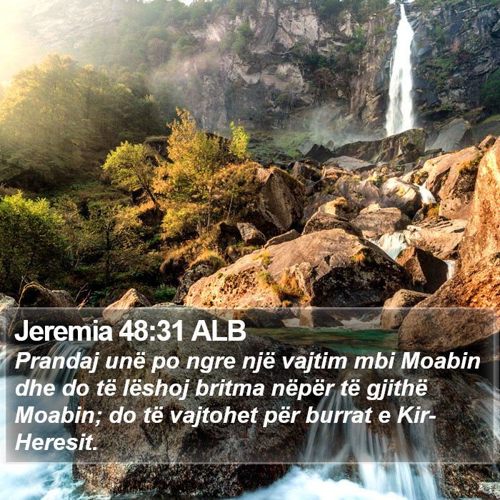 Jeremia 48:31 ALB Bible Study