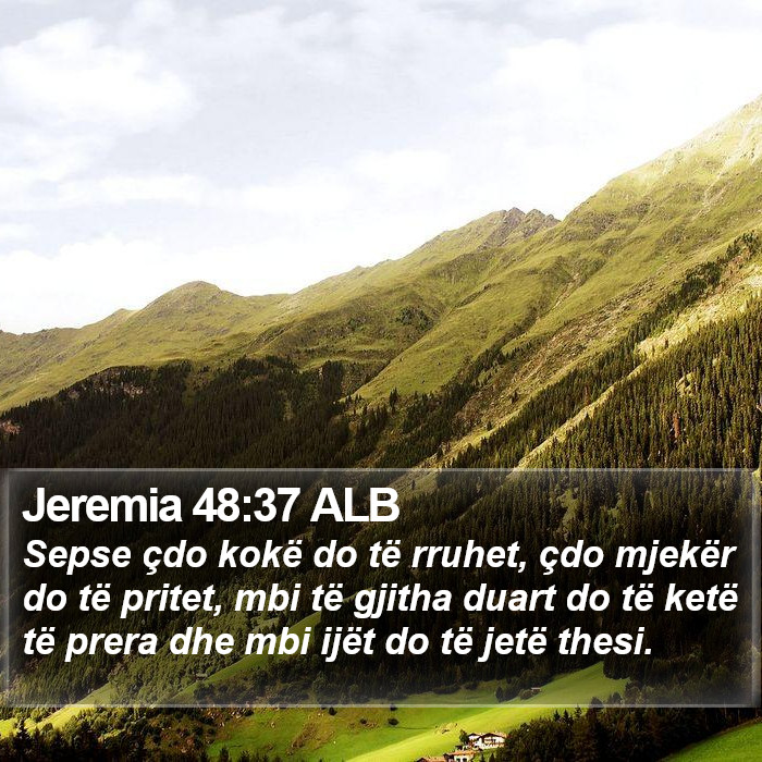 Jeremia 48:37 ALB Bible Study