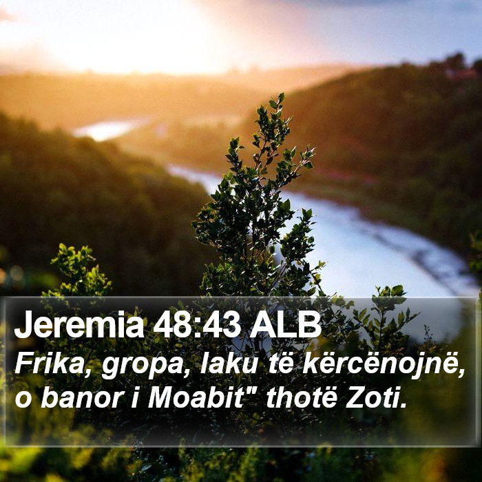 Jeremia 48:43 ALB Bible Study