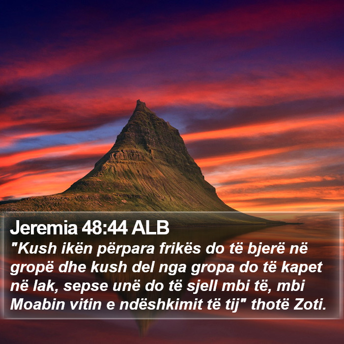 Jeremia 48:44 ALB Bible Study