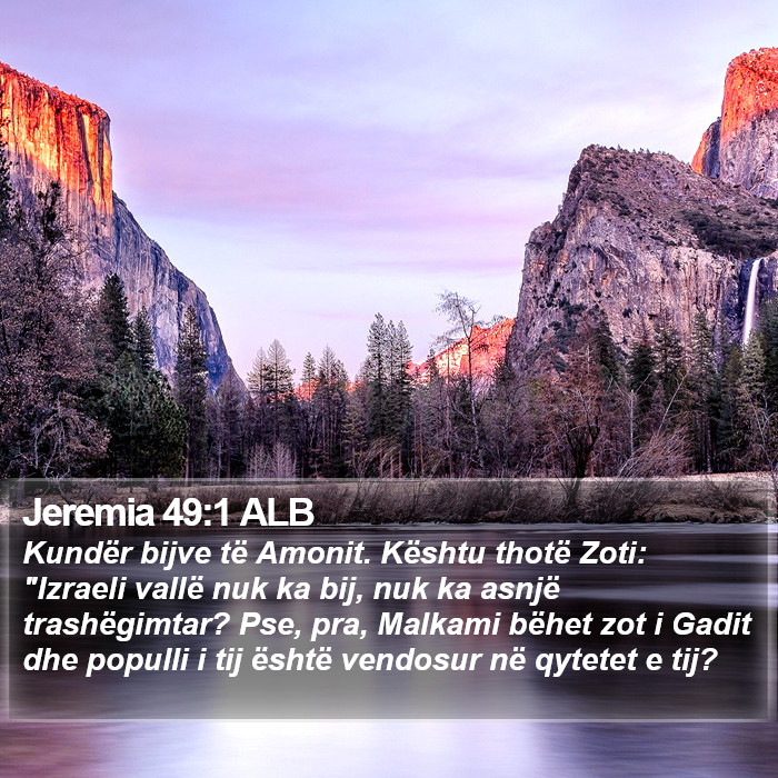 Jeremia 49:1 ALB Bible Study