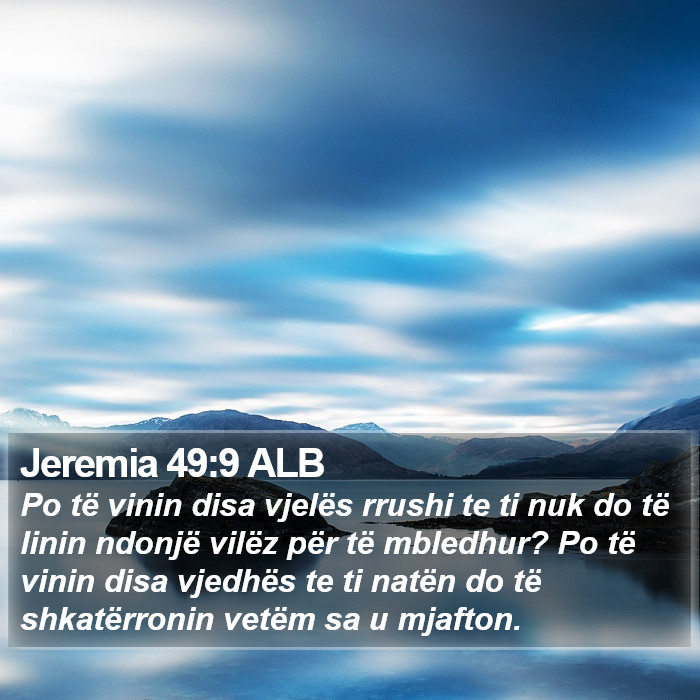 Jeremia 49:9 ALB Bible Study