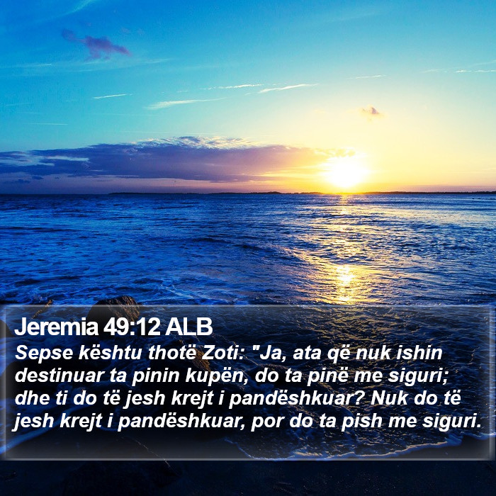 Jeremia 49:12 ALB Bible Study