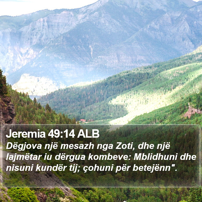 Jeremia 49:14 ALB Bible Study
