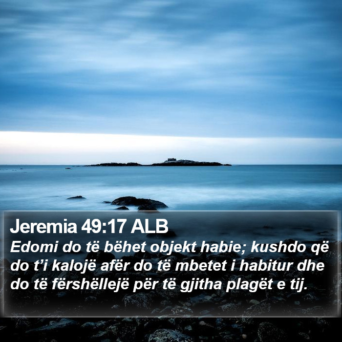 Jeremia 49:17 ALB Bible Study