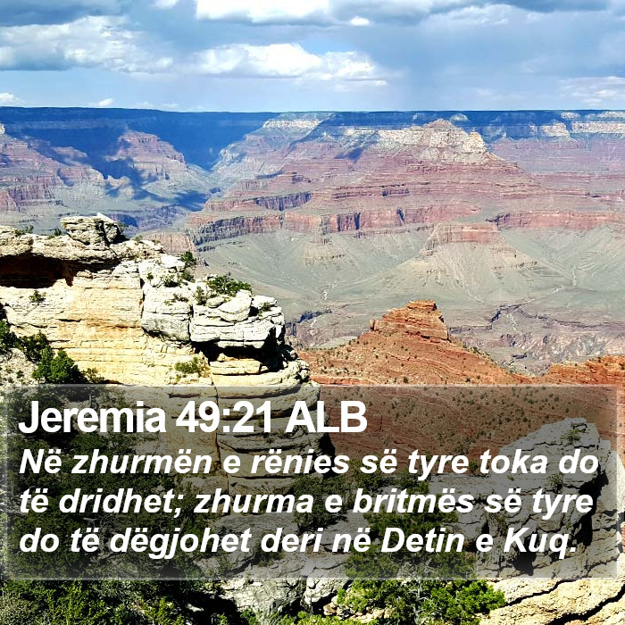 Jeremia 49:21 ALB Bible Study
