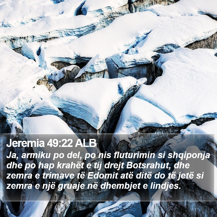 Jeremia 49:22 ALB Bible Study