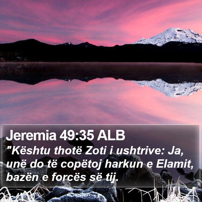 Jeremia 49:35 ALB Bible Study