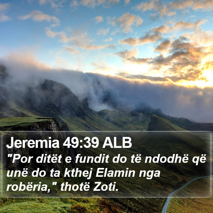 Jeremia 49:39 ALB Bible Study