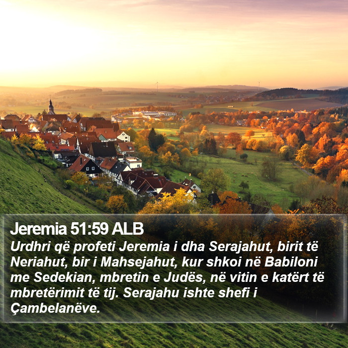 Jeremia 51:59 ALB Bible Study