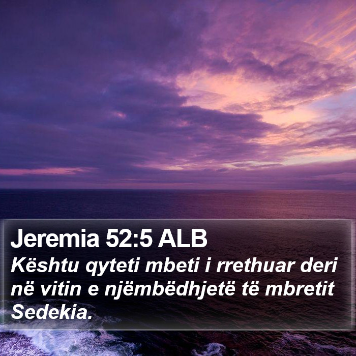 Jeremia 52:5 ALB Bible Study