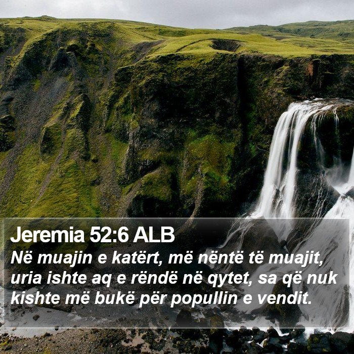 Jeremia 52:6 ALB Bible Study