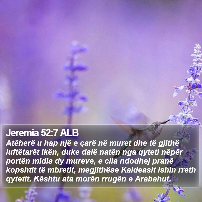 Jeremia 52:7 ALB Bible Study