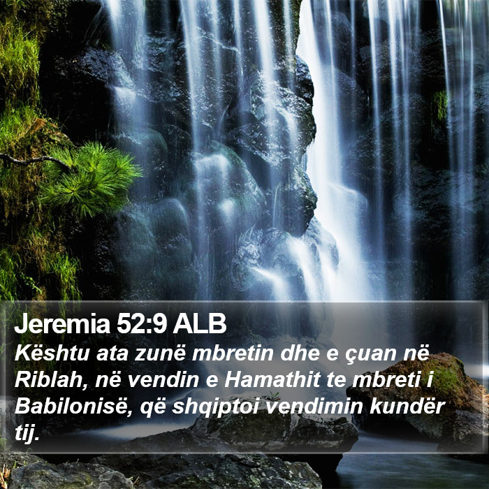 Jeremia 52:9 ALB Bible Study