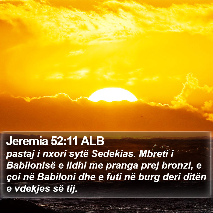 Jeremia 52:11 ALB Bible Study