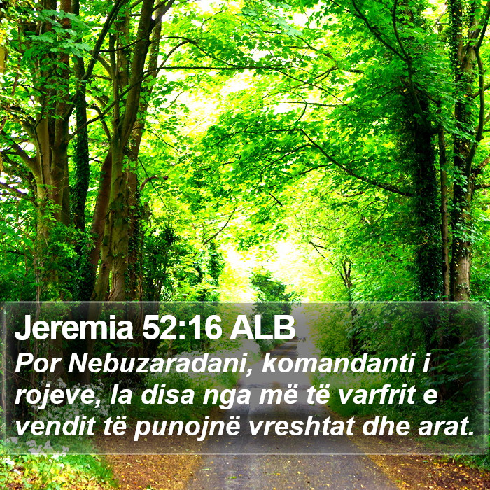 Jeremia 52:16 ALB Bible Study