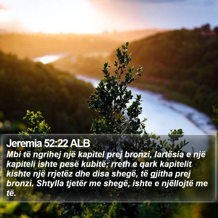 Jeremia 52:22 ALB Bible Study