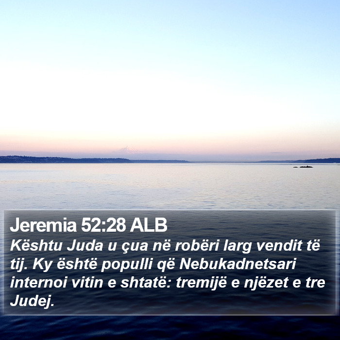 Jeremia 52:28 ALB Bible Study