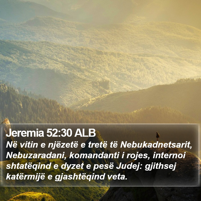 Jeremia 52:30 ALB Bible Study