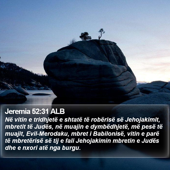 Jeremia 52:31 ALB Bible Study