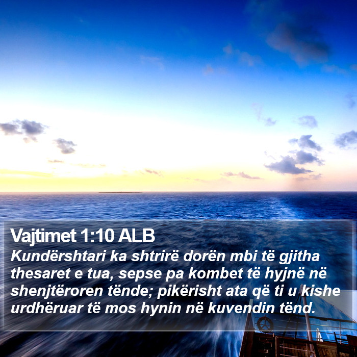 Vajtimet 1:10 ALB Bible Study