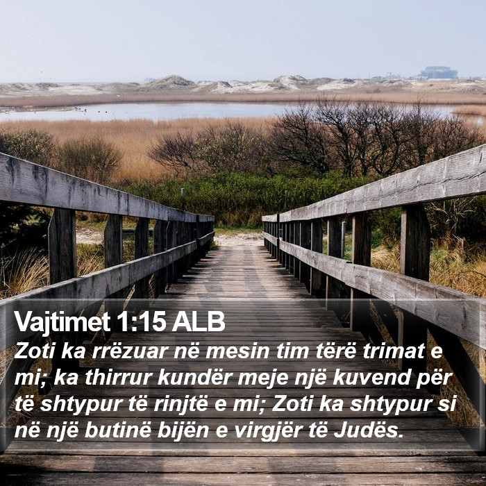 Vajtimet 1:15 ALB Bible Study