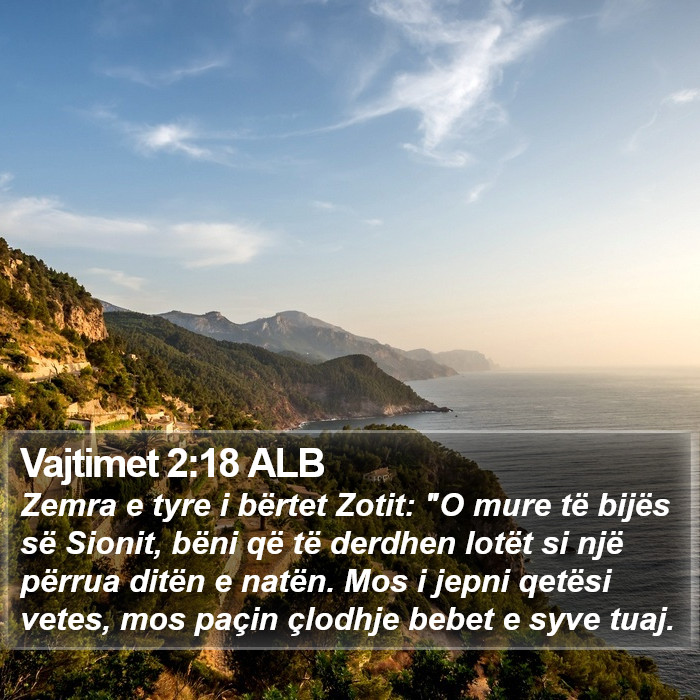 Vajtimet 2:18 ALB Bible Study