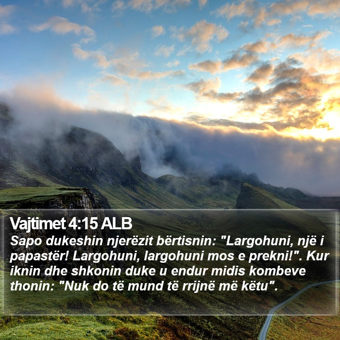 Vajtimet 4:15 ALB Bible Study