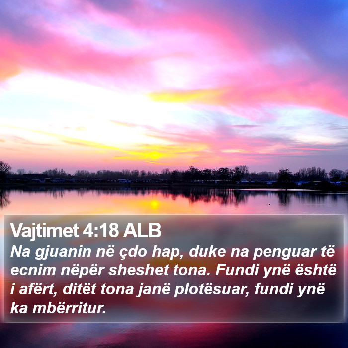 Vajtimet 4:18 ALB Bible Study