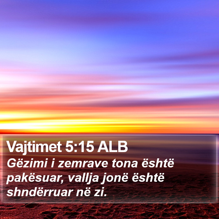 Vajtimet 5:15 ALB Bible Study