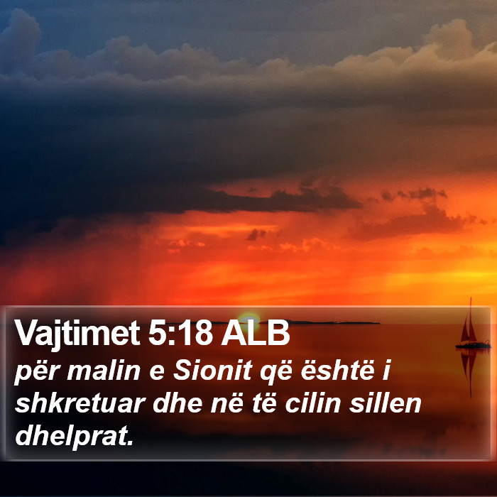 Vajtimet 5:18 ALB Bible Study