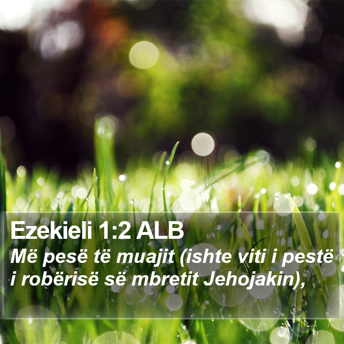 Ezekieli 1:2 ALB Bible Study