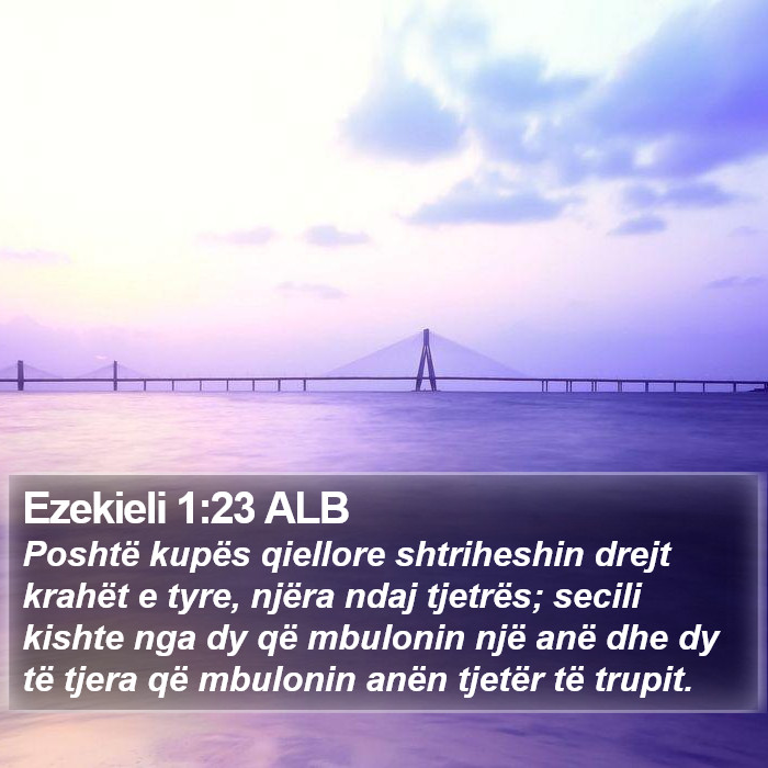 Ezekieli 1:23 ALB Bible Study