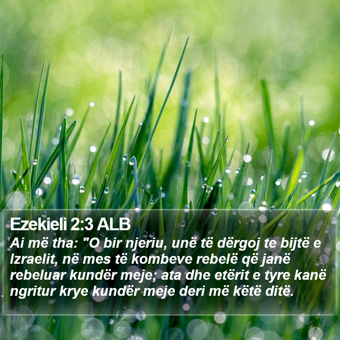 Ezekieli 2:3 ALB Bible Study