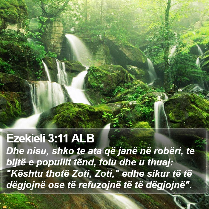 Ezekieli 3:11 ALB Bible Study