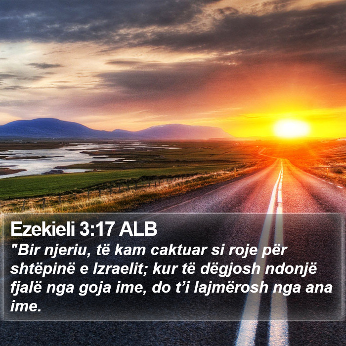Ezekieli 3:17 ALB Bible Study