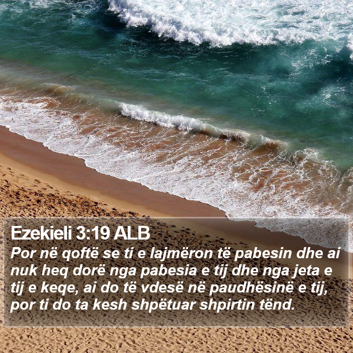 Ezekieli 3:19 ALB Bible Study