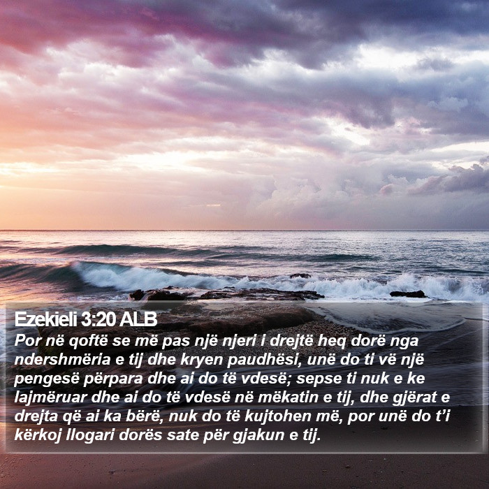 Ezekieli 3:20 ALB Bible Study