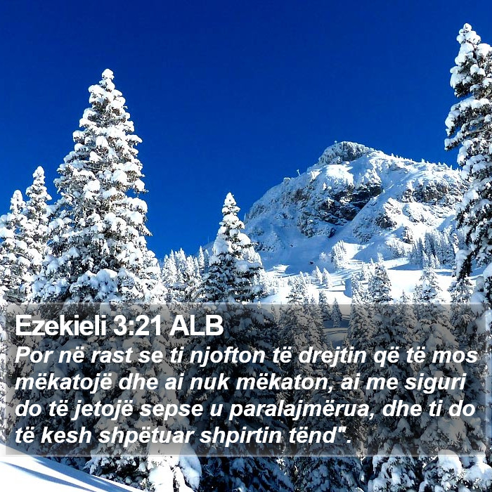 Ezekieli 3:21 ALB Bible Study