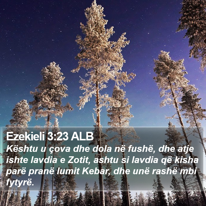 Ezekieli 3:23 ALB Bible Study