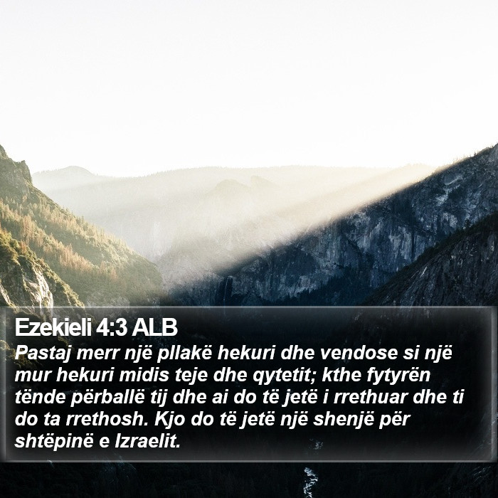 Ezekieli 4:3 ALB Bible Study