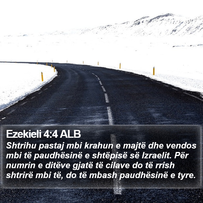 Ezekieli 4:4 ALB Bible Study