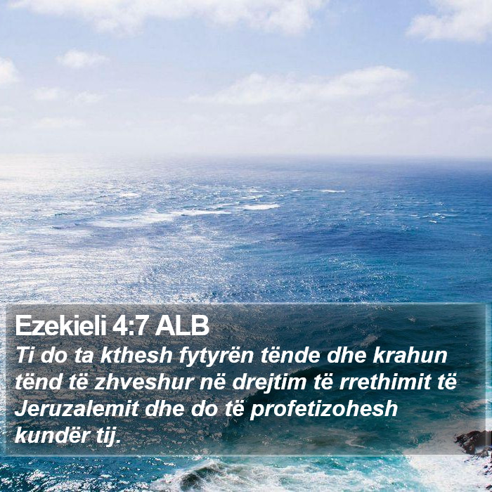 Ezekieli 4:7 ALB Bible Study