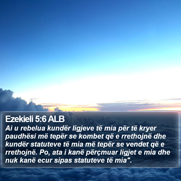Ezekieli 5:6 ALB Bible Study