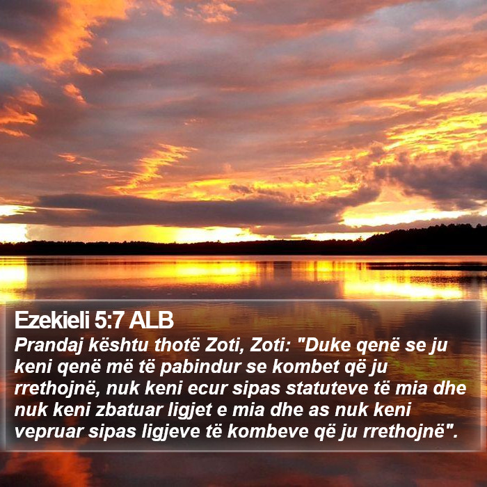 Ezekieli 5:7 ALB Bible Study