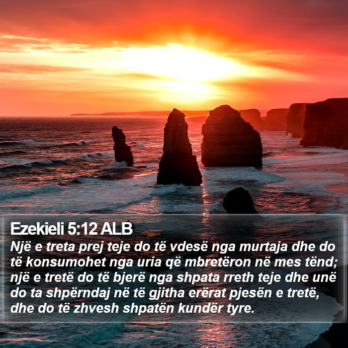 Ezekieli 5:12 ALB Bible Study